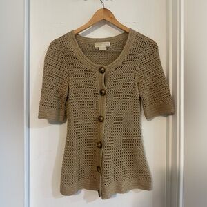 Michael Kors Brown Knit Cardigan
